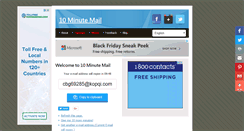 Desktop Screenshot of 10minutemail.net