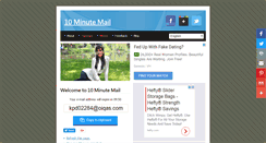 Desktop Screenshot of 10minutemail.org