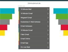 Tablet Screenshot of 10minutemail.de